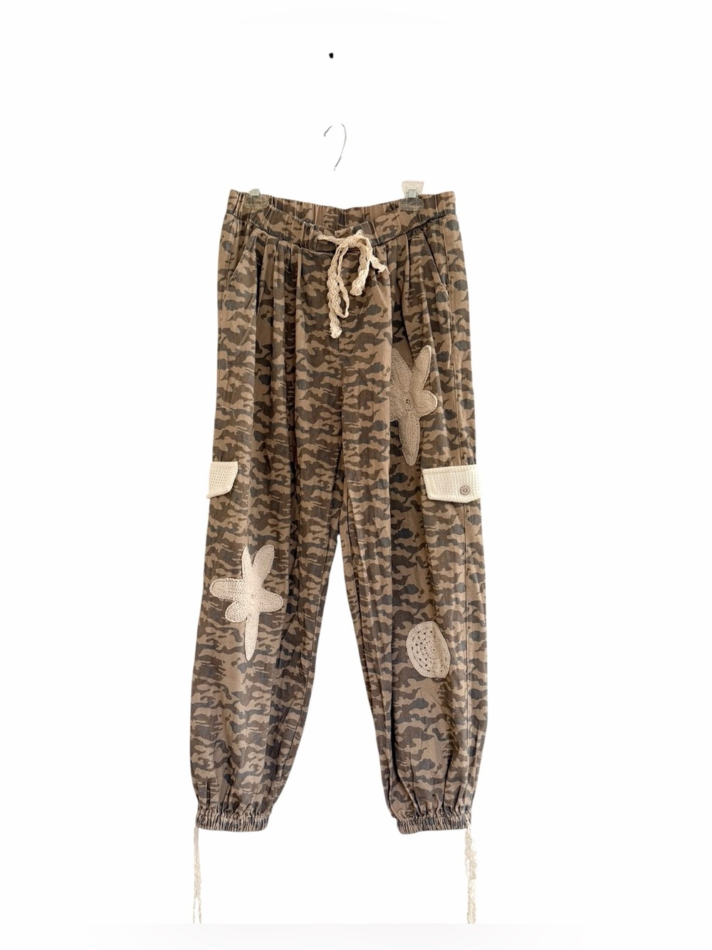 ✨ POL Camo Crochet Joggers